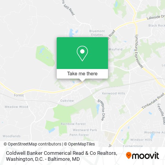 Coldwell Banker Commerical Read & Co Realtors map