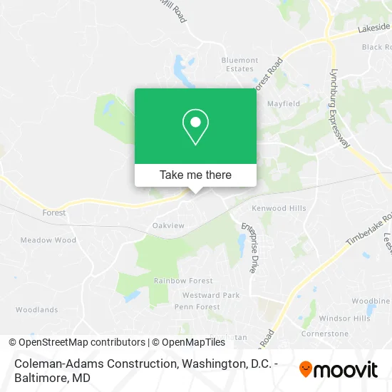 Coleman-Adams Construction map