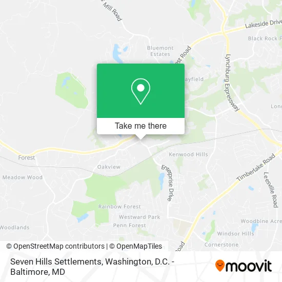 Seven Hills Settlements map