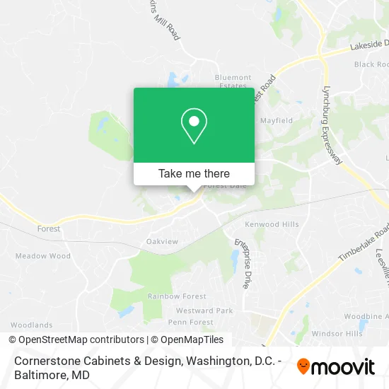 Cornerstone Cabinets & Design map