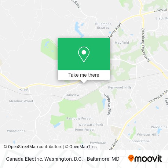Canada Electric map