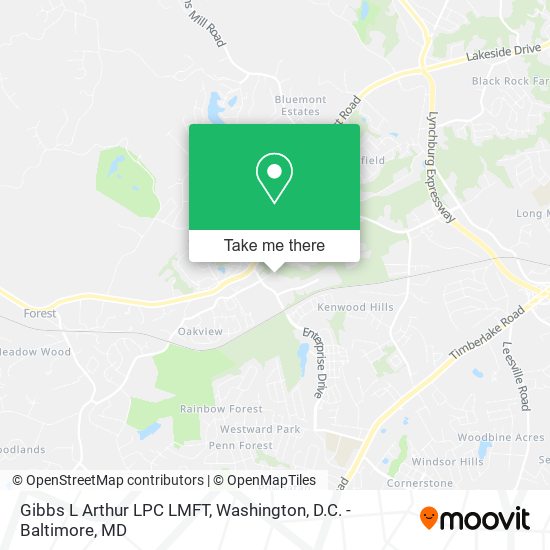 Gibbs L Arthur LPC LMFT map