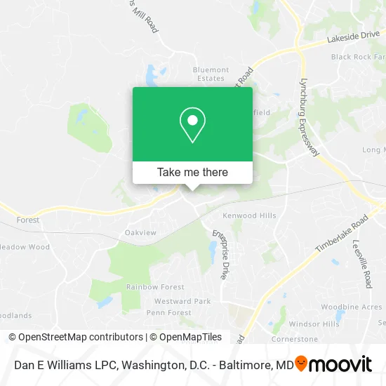 Dan E Williams LPC map