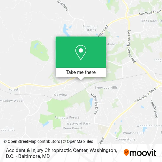 Accident & Injury Chiropractic Center map