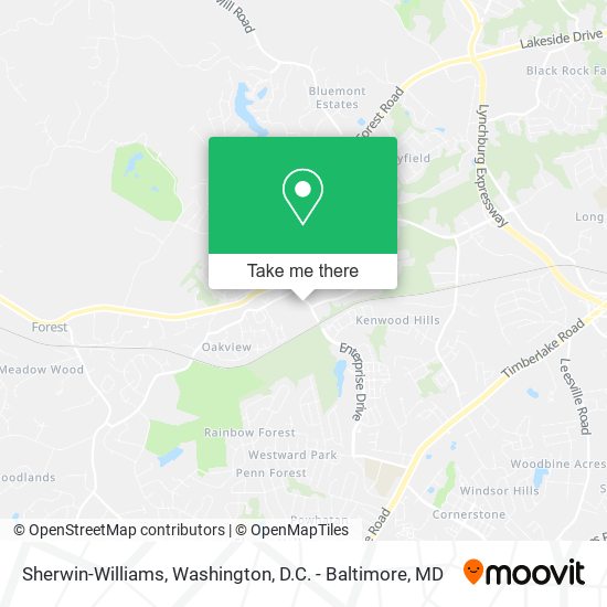 Mapa de Sherwin-Williams