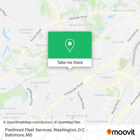 Piedmont Fleet Services map