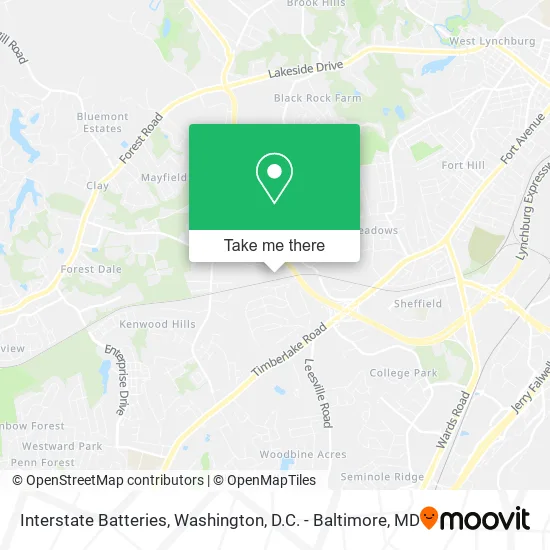 Interstate Batteries map