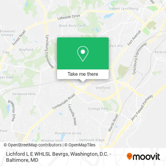 Lichford L E WHLSL Bevrgs map