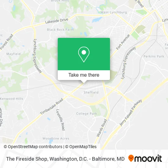 The Fireside Shop map