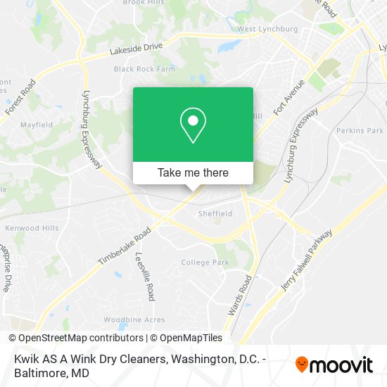 Kwik AS A Wink Dry Cleaners map