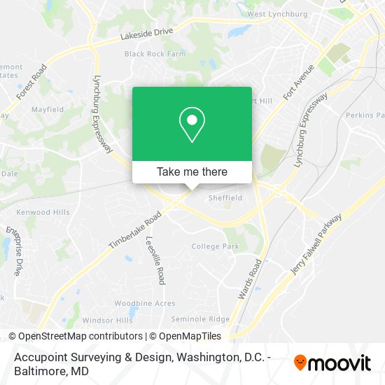 Mapa de Accupoint Surveying & Design