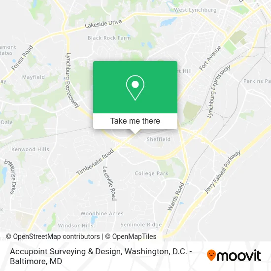 Accupoint Surveying & Design map