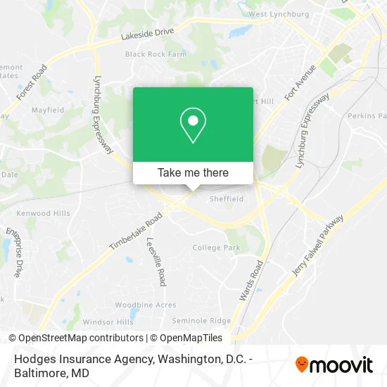 Hodges Insurance Agency map