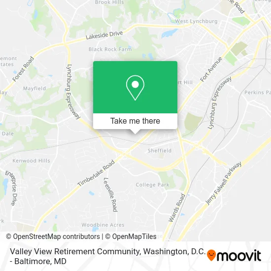 Valley View Retirement Community map