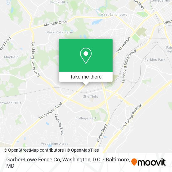 Garber-Lowe Fence Co map