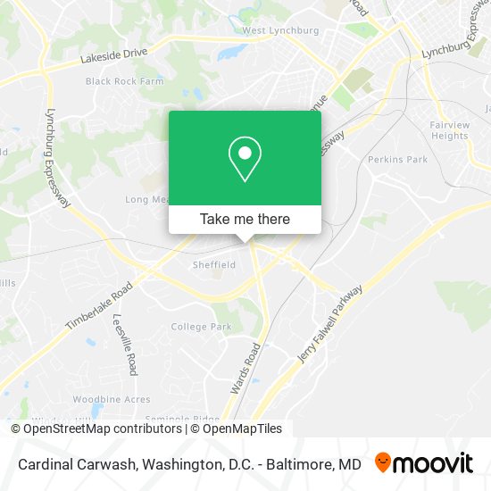 Cardinal Carwash map