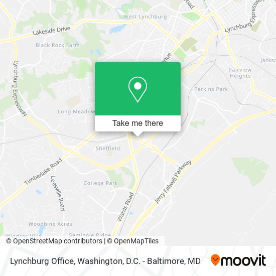 Lynchburg Office map