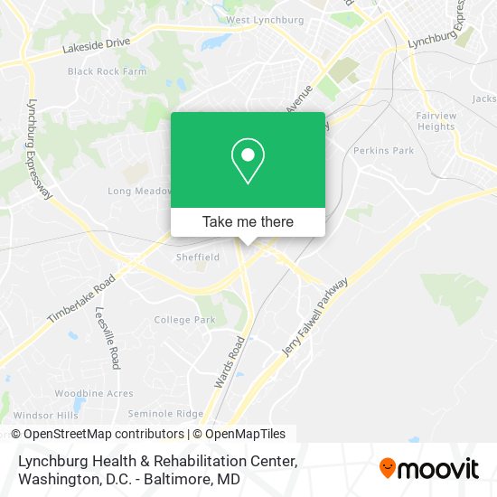 Lynchburg Health & Rehabilitation Center map