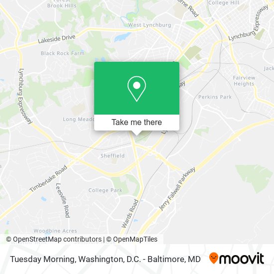 Tuesday Morning map