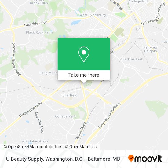 U Beauty Supply map