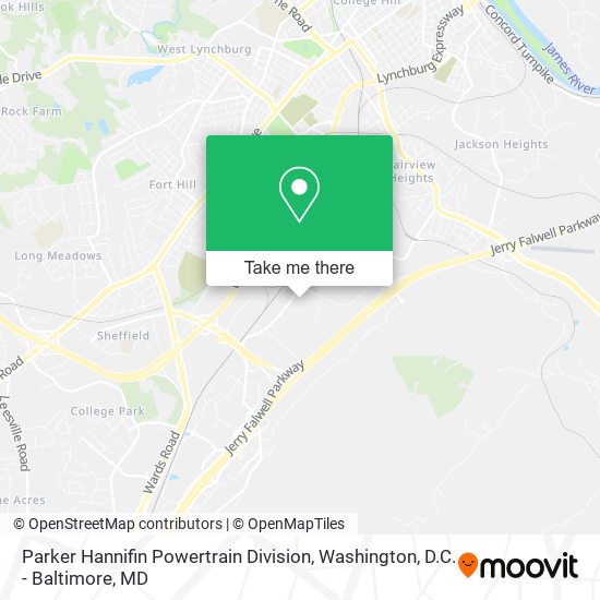 Parker Hannifin Powertrain Division map