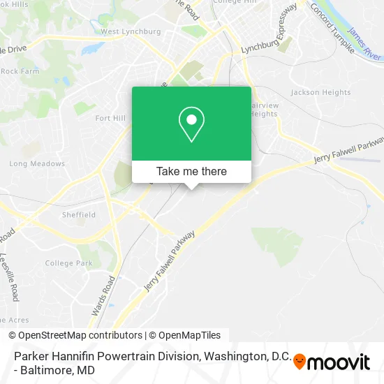 Parker Hannifin Powertrain Division map