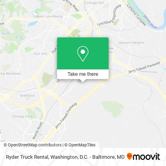 Ryder Truck Rental map