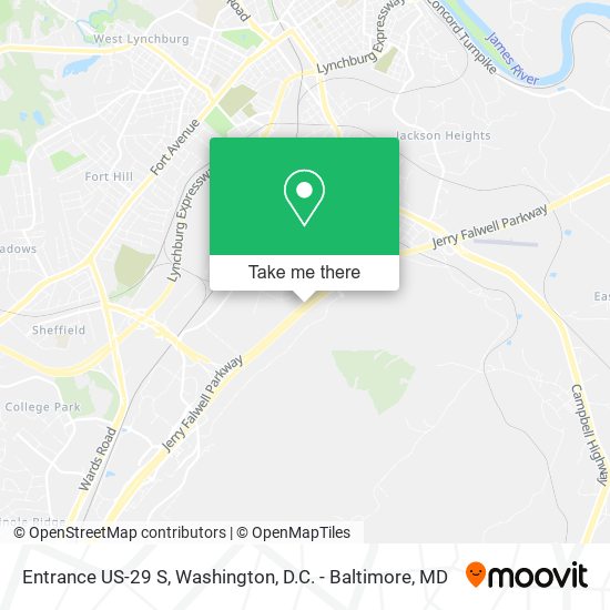 Mapa de Entrance US-29 S