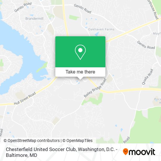 Chesterfield United Soccer Club map
