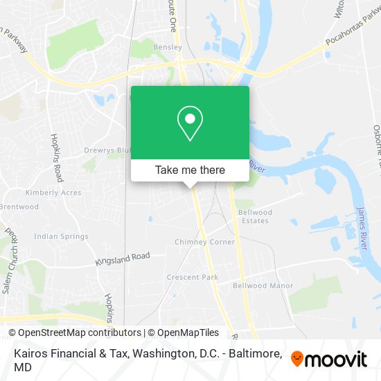 Kairos Financial & Tax map