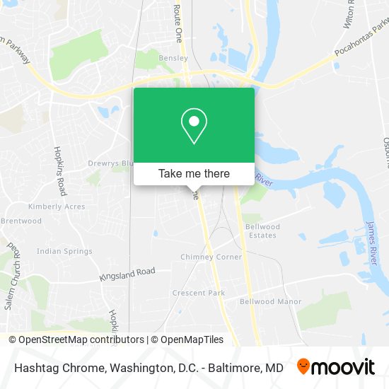 Hashtag Chrome map