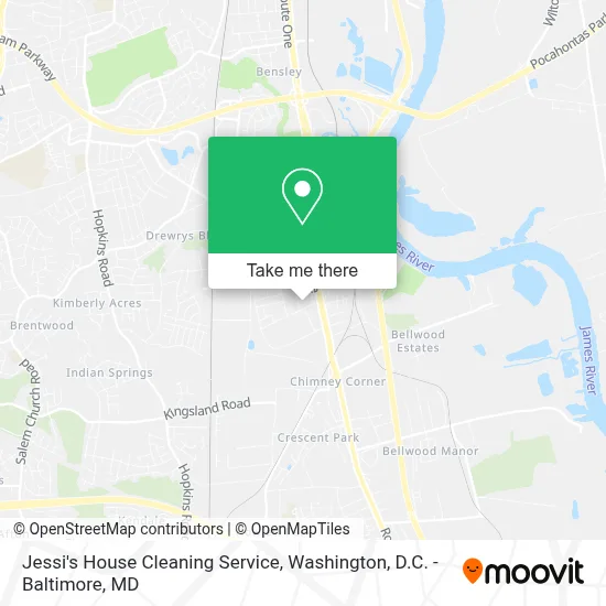 Jessi's House Cleaning Service map