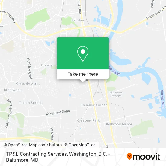 TP&L Contracting Services map