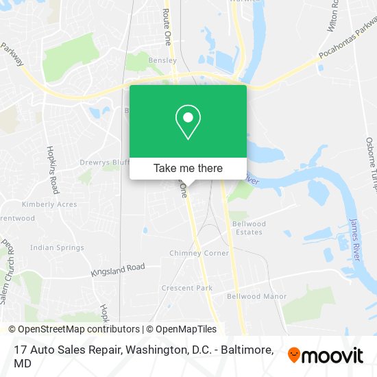 17 Auto Sales Repair map