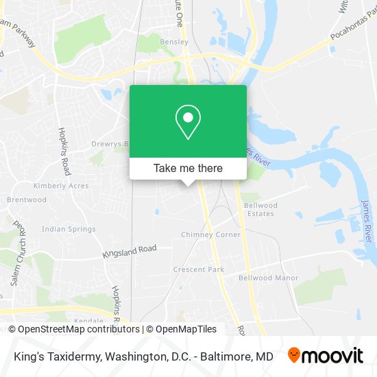 Mapa de King's Taxidermy