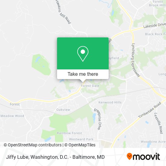Jiffy Lube map