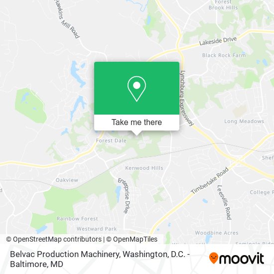 Mapa de Belvac Production Machinery