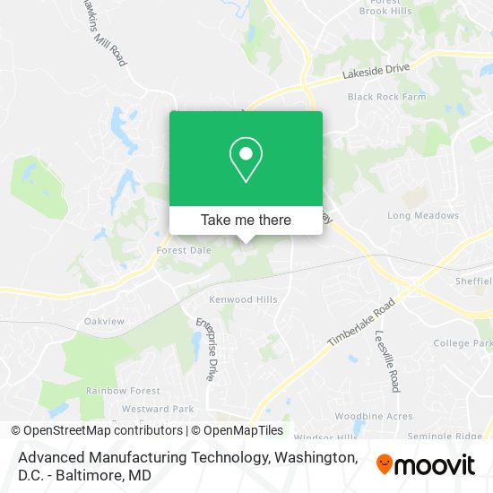 Advanced Manufacturing Technology map
