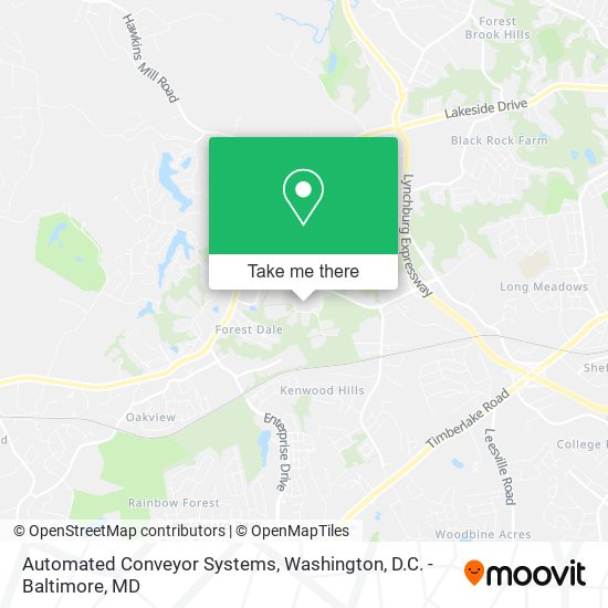 Mapa de Automated Conveyor Systems