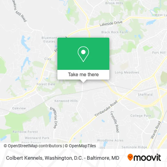 Colbert Kennels map