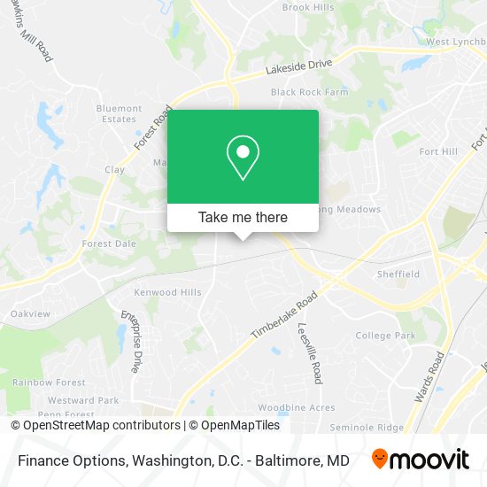 Finance Options map