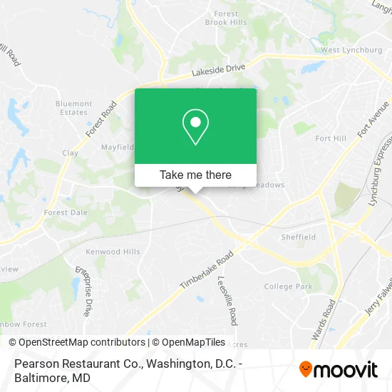 Pearson Restaurant Co. map