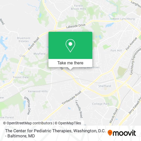 Mapa de The Center for Pediatric Therapies