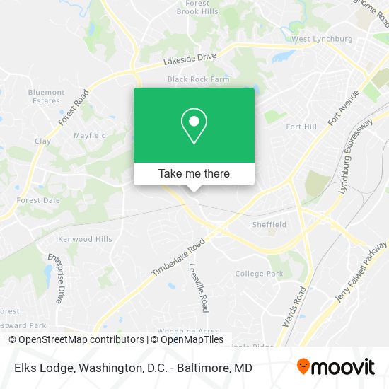 Mapa de Elks Lodge