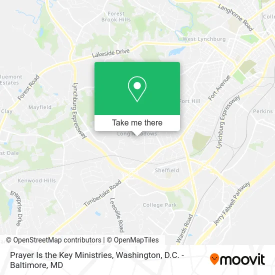 Prayer Is the Key Ministries map