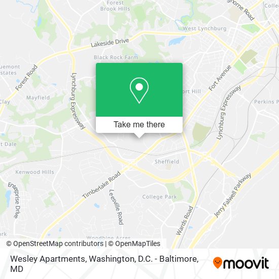 Wesley Apartments map