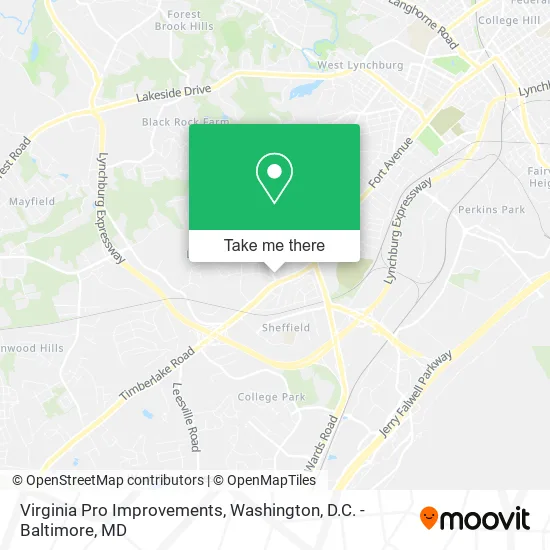 Virginia Pro Improvements map
