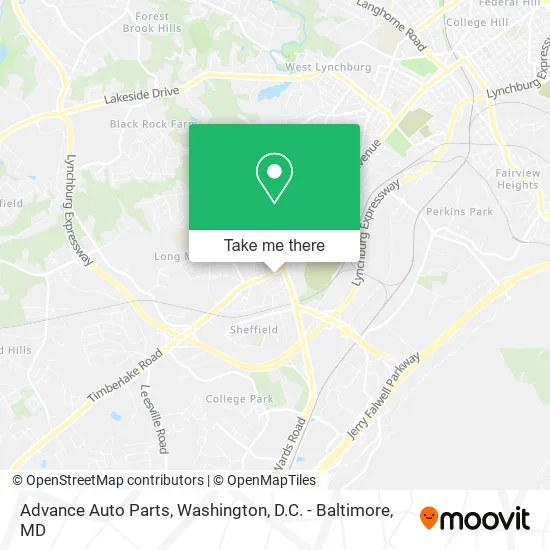 Mapa de Advance Auto Parts