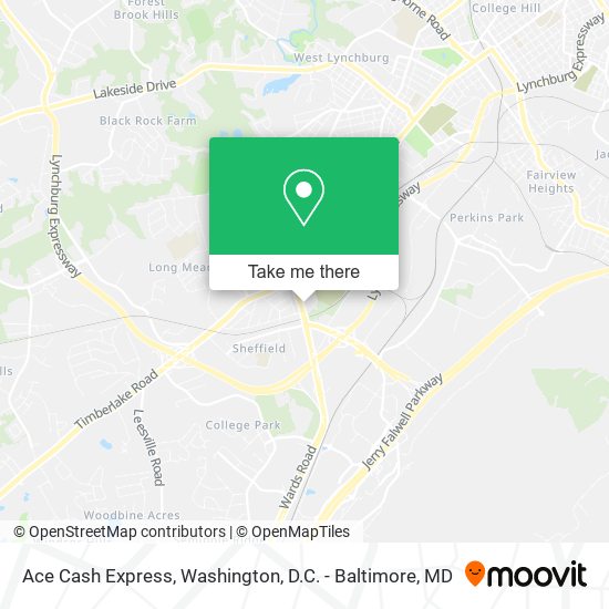 Ace Cash Express map