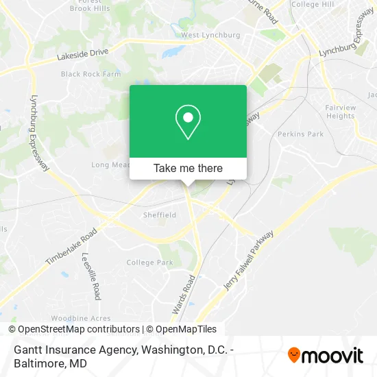 Gantt Insurance Agency map